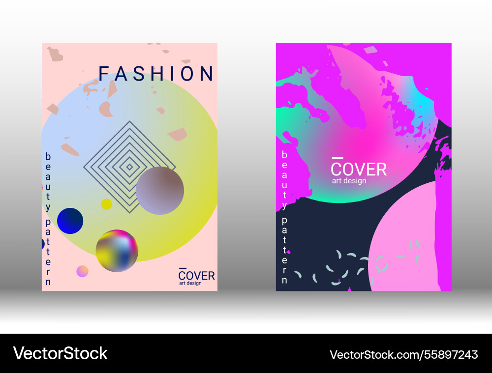 Future futuristic template with abstract forms vector image