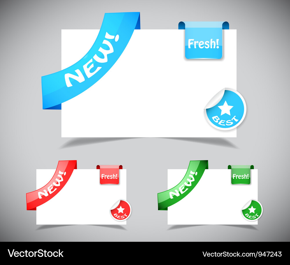 Set of design elements Vector Image