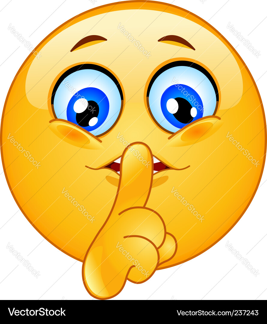 Smiley quiet Vector Images & Graphics for Commercial Use | VectorStock