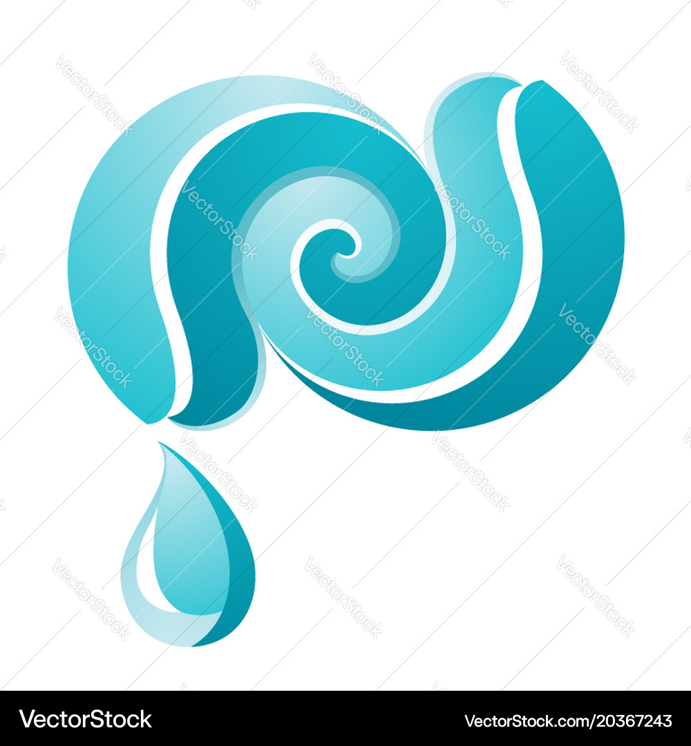 Wave icon on white background Royalty Free Vector Image