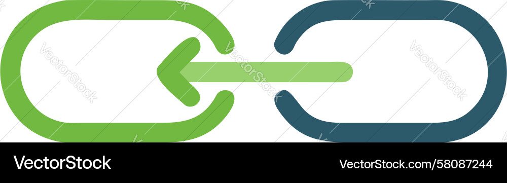 Chain Link Connection Icon Vector Image