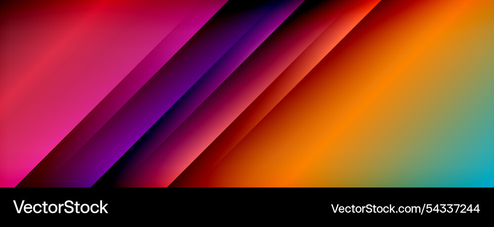 Colorful gradient with lines made of shadow Vector Image