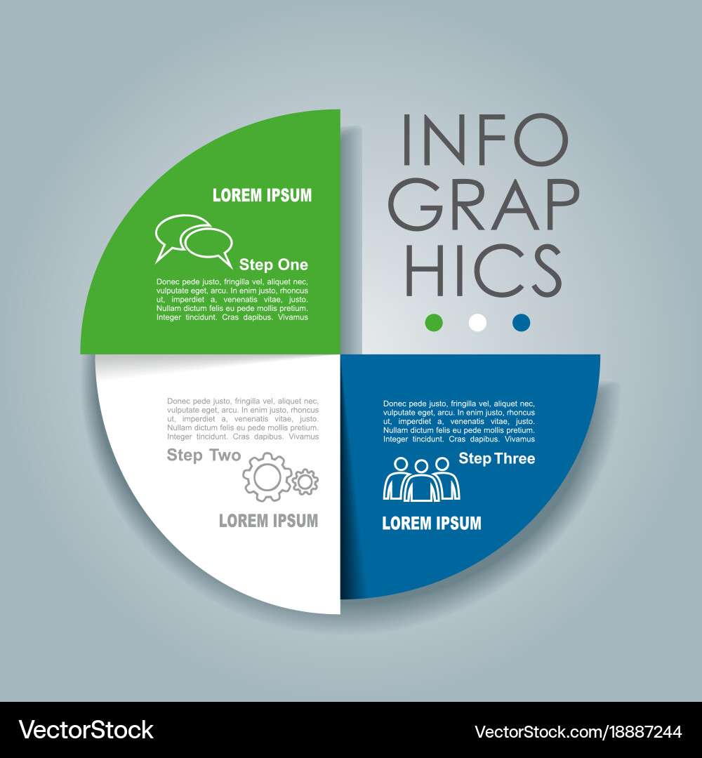 Infographic template can be used for workflow vector image