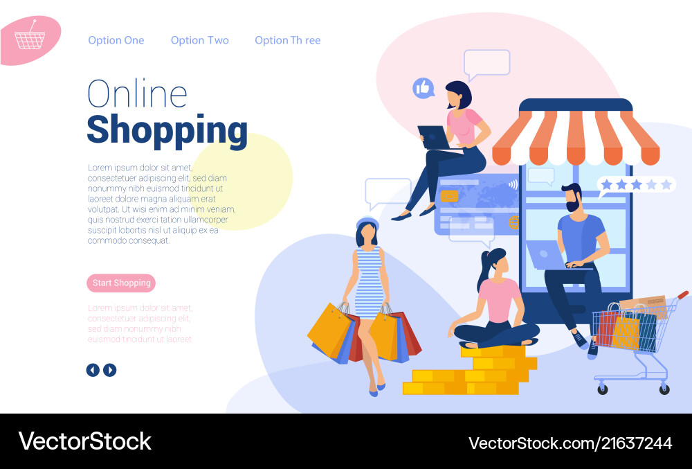 Web page design template Web page design template vector image