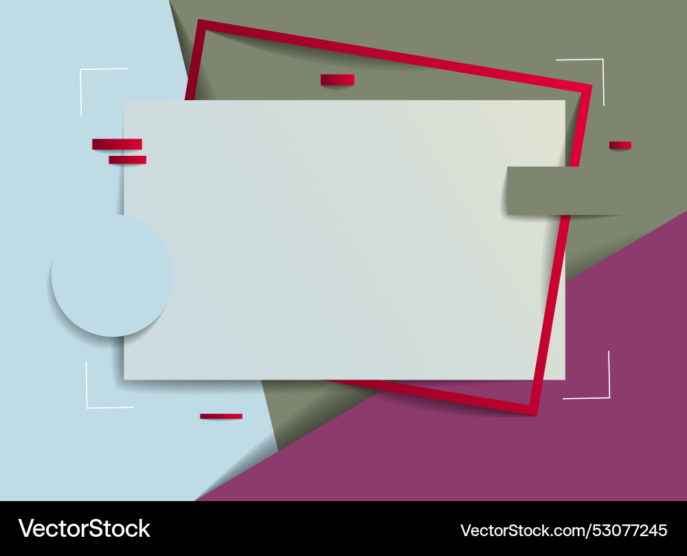Frame with copy space for text design template Vector Image