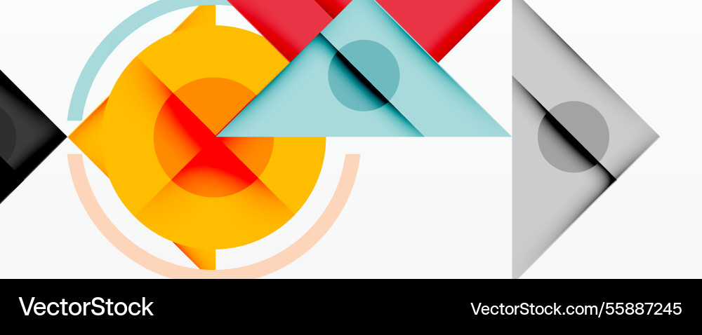 Geometric abstract design with layered triangles Geometric abstract design with layered triangles Vector Image