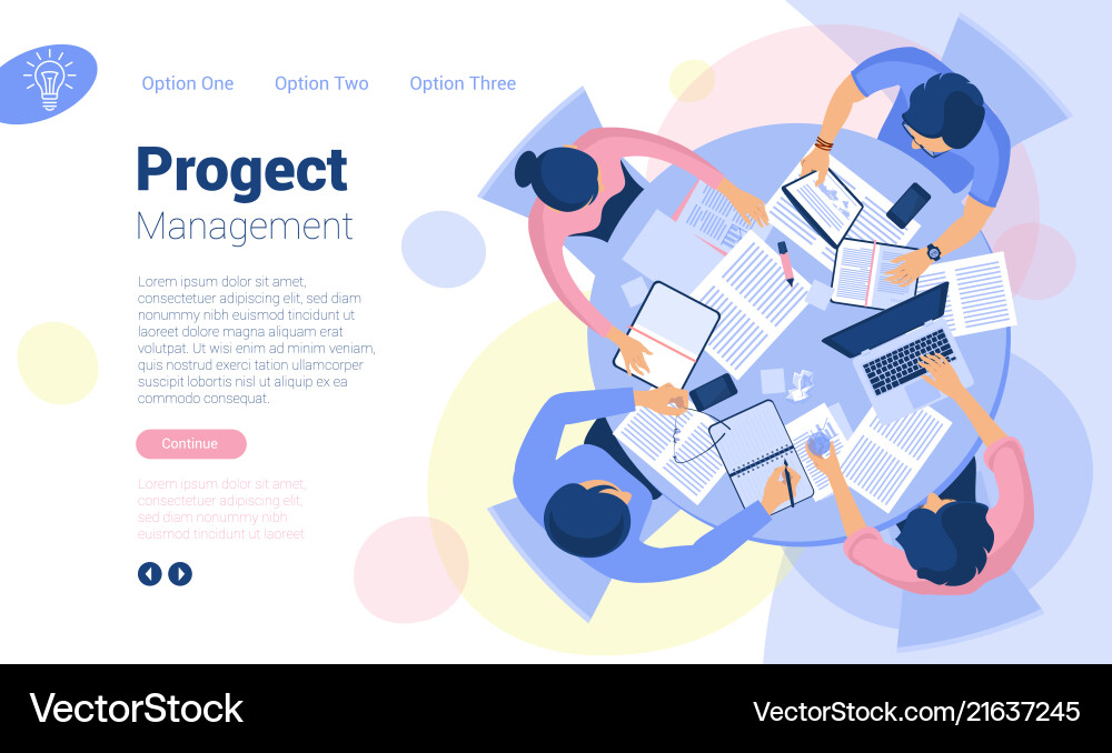Modern Web Page Template vector image