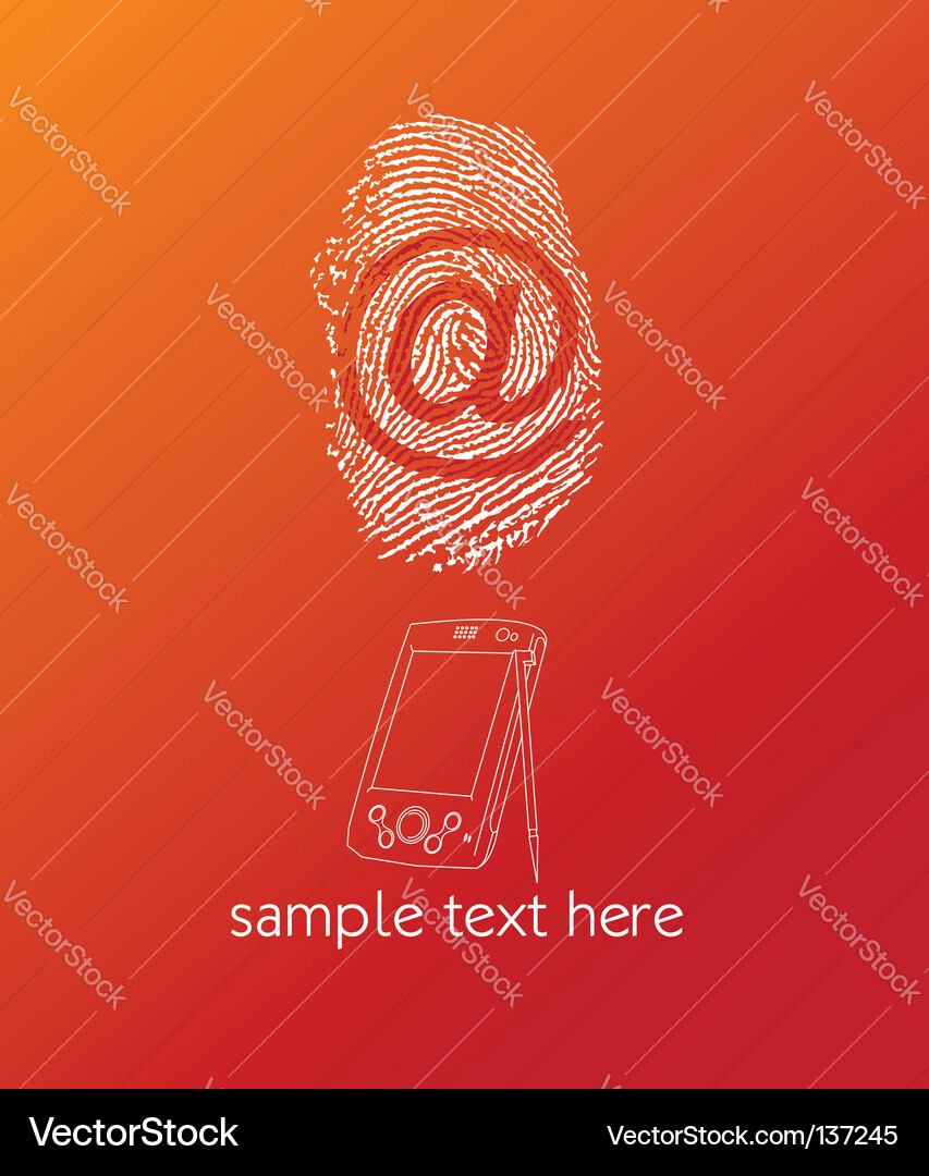 Pda Vector Image