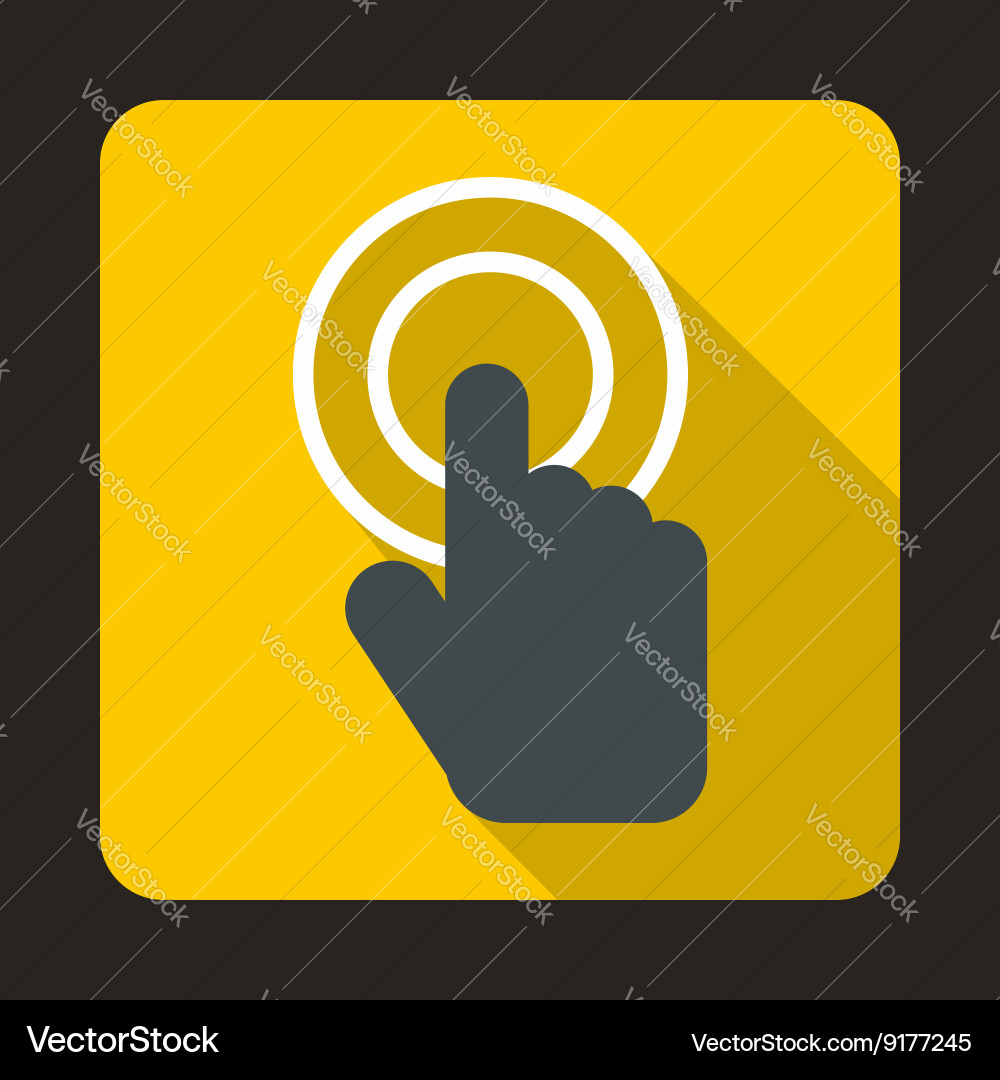 Pointer computer mouse icon flat style vector image