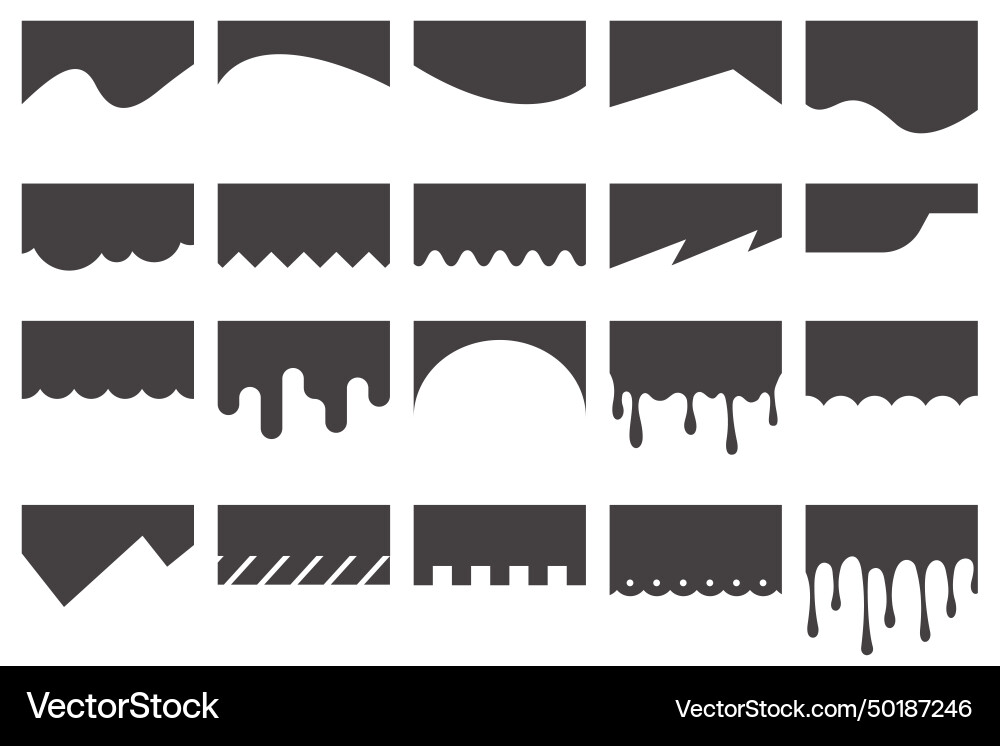 Border shape for website design banner Border shape for website design banner vector image
