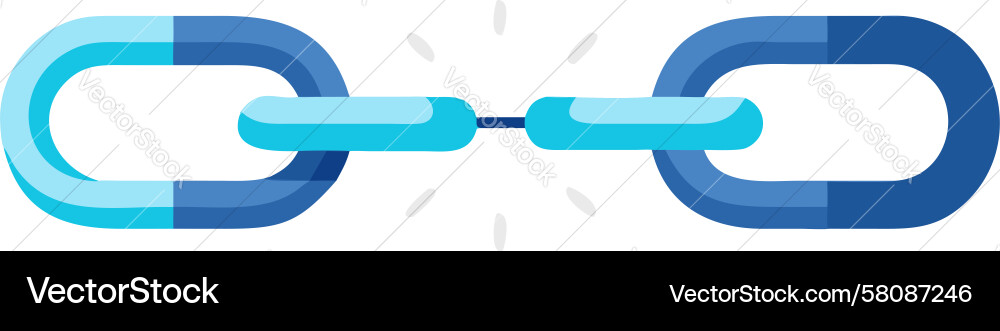 Digital Chain Link Connection Vector Image