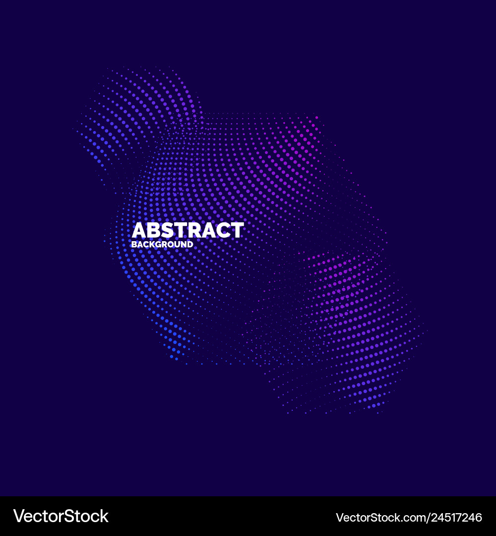 Dynamic Wave Abstract Background vector image