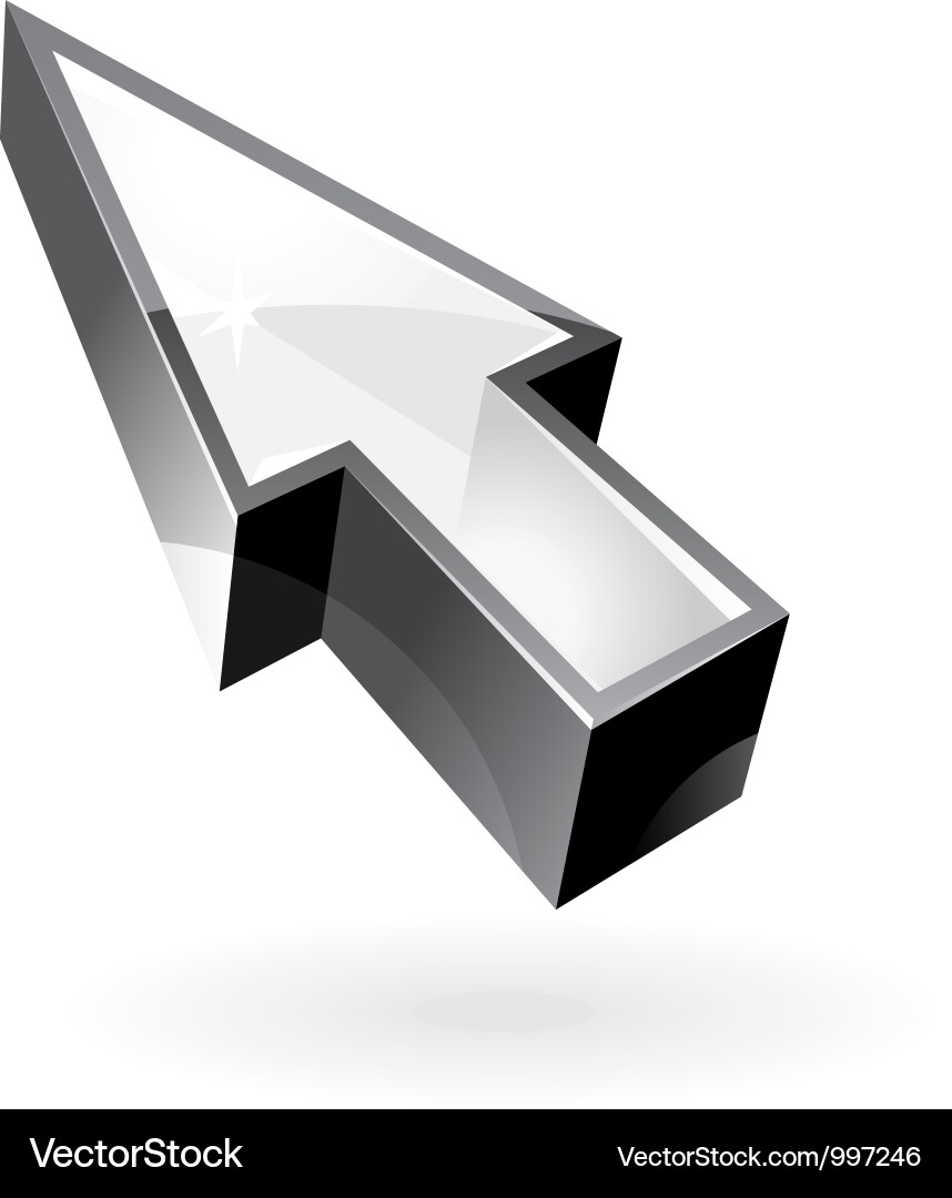 Icon of pointer vector image