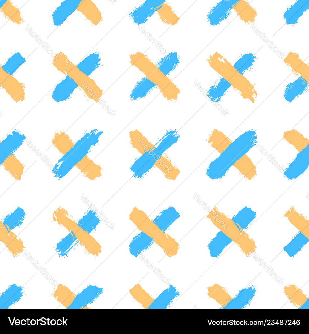 Seamless pattern created using brush strokes Seamless pattern created using brush strokes vector image