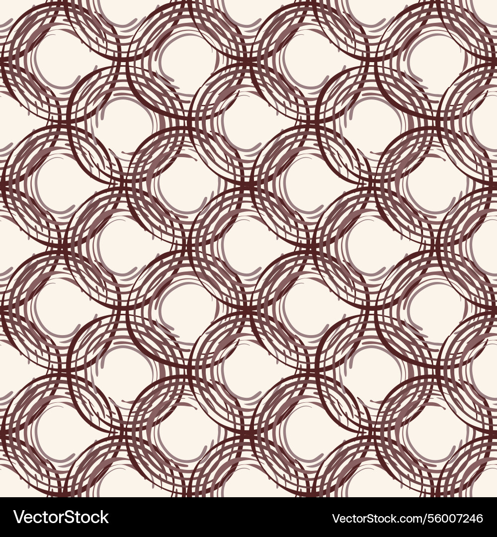 Seamless pattern with a painterly rattan Seamless pattern with a painterly rattan vector image