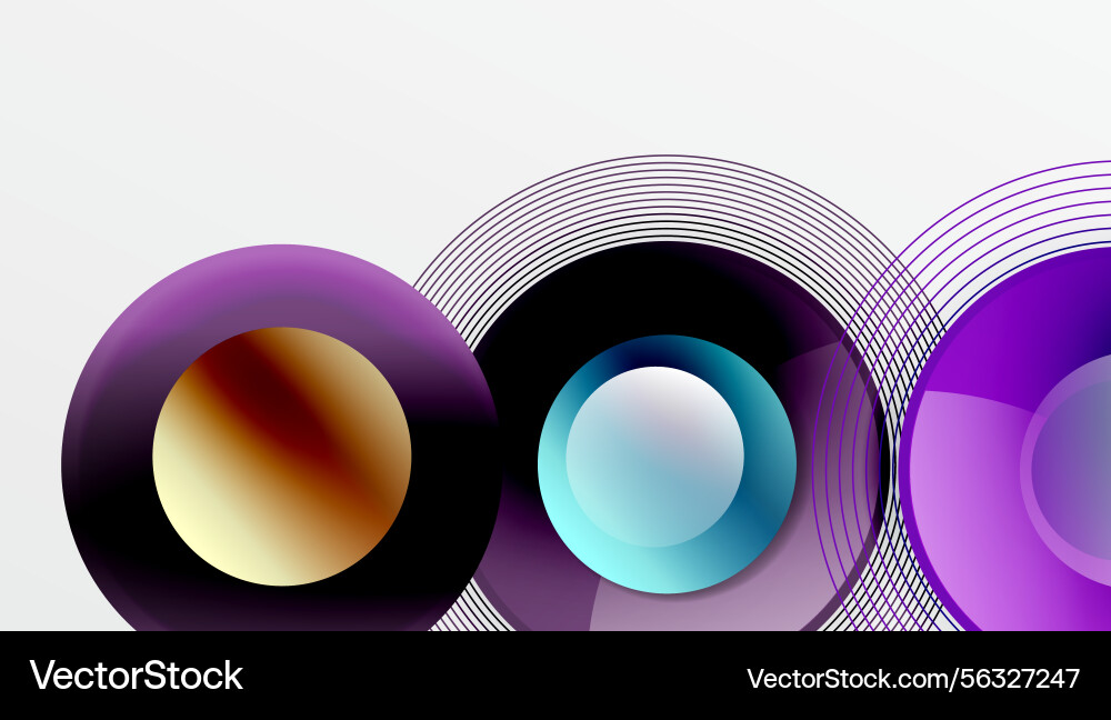 Abstract composition featuring overlapping Abstract composition featuring overlapping Vector Image
