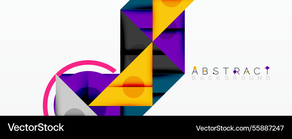 Abstract geometric composition with intersecting Abstract geometric composition with intersecting Vector Image