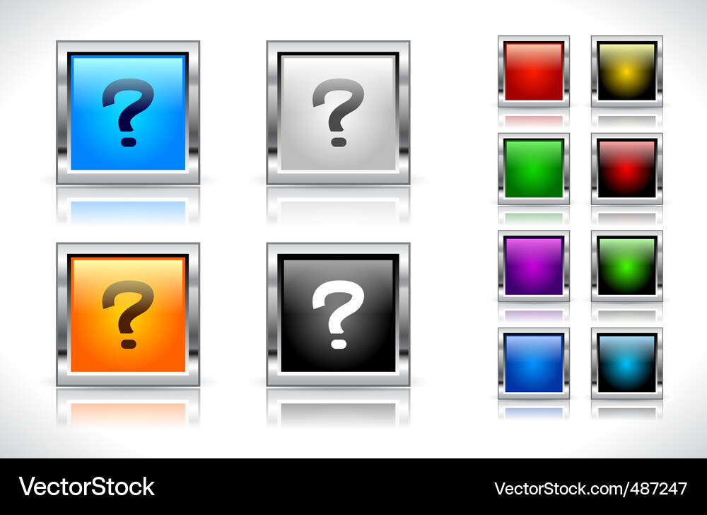 Buttons for web design Vector Image