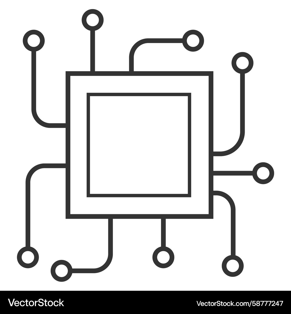 Digital Network Architecture Vector Image