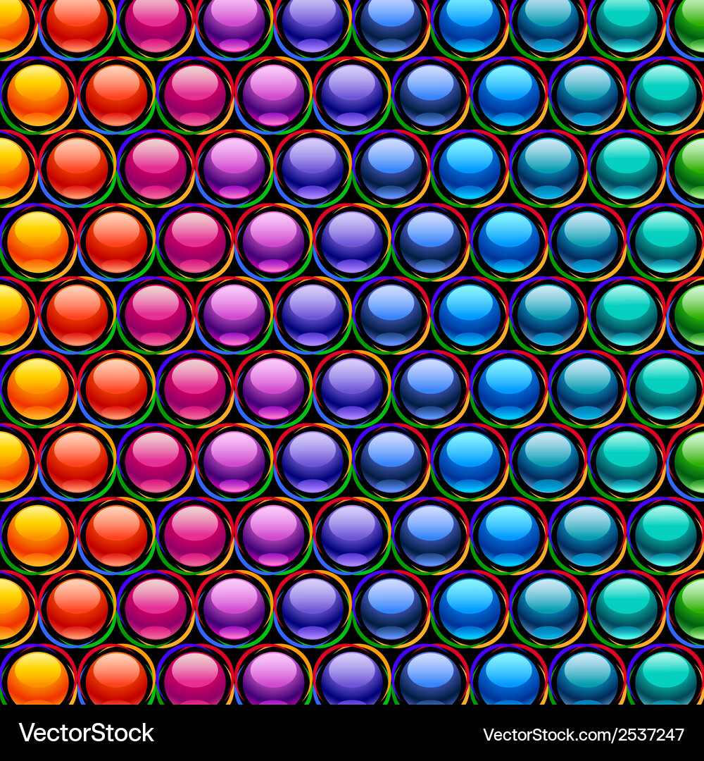 Iridescent Circular Pattern Vector Image