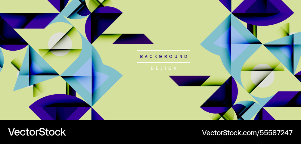 Minimal geometric abstract background circle Vector Image