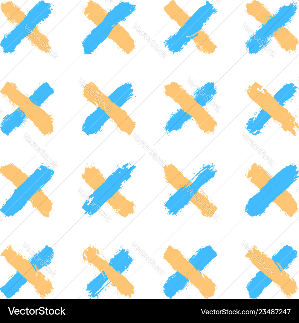 Seamless pattern created using brush strokes Seamless pattern created using brush strokes vector image