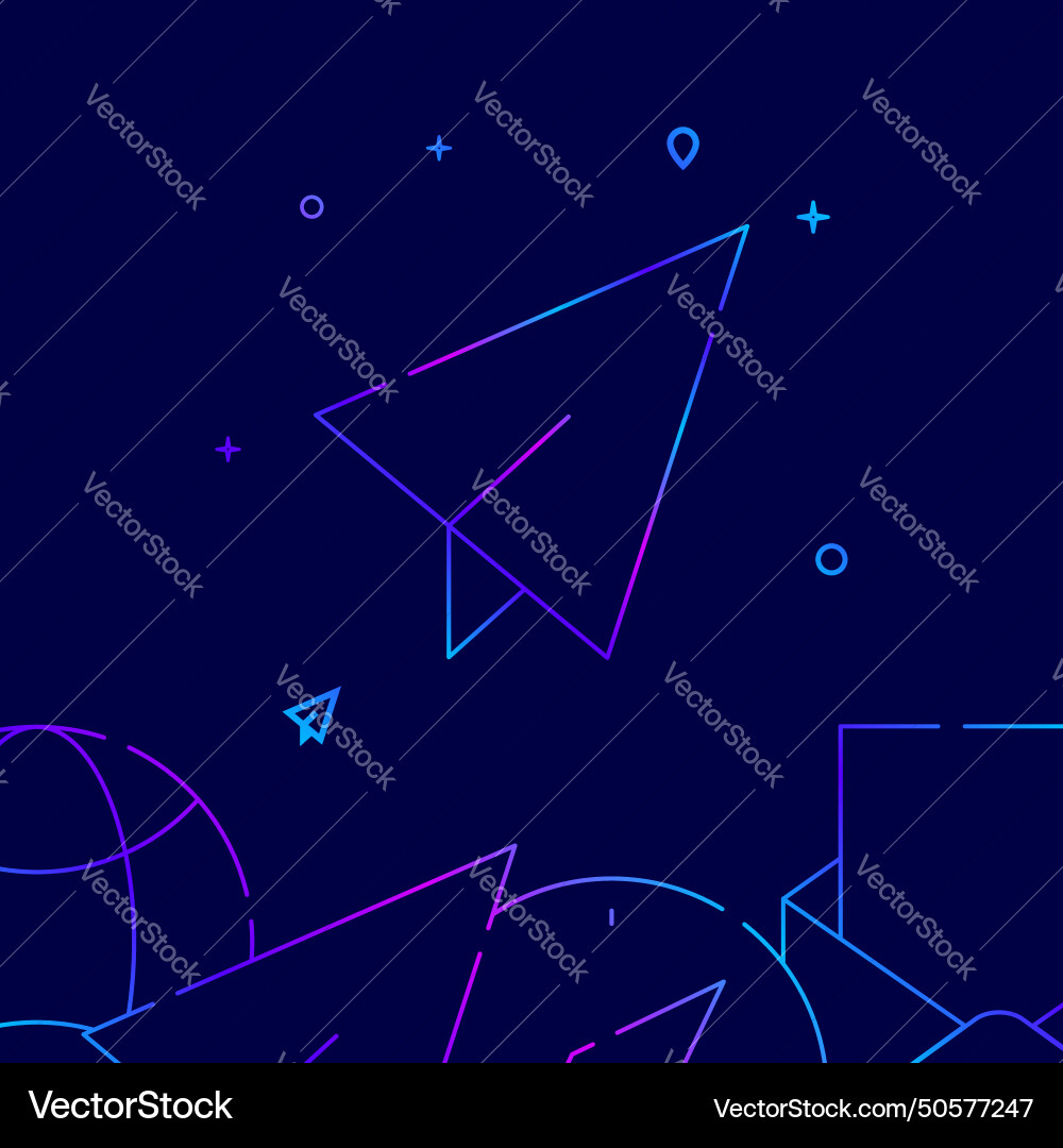 Send message paper plane gradient line icon Send message paper plane gradient line icon Vector Image