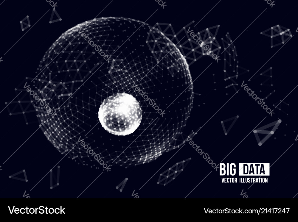 Visual analytics for big data Vector Image