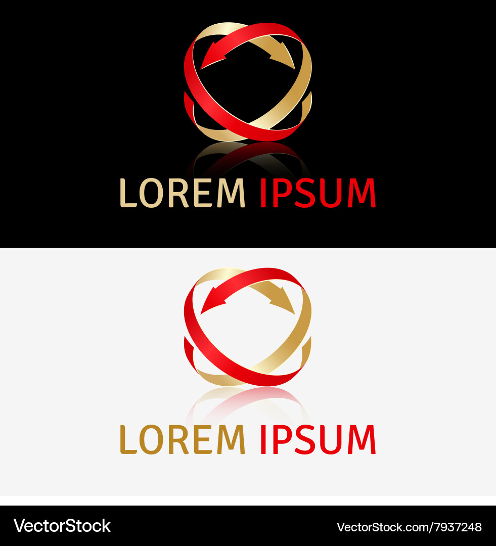 Abstract icon design element vector image