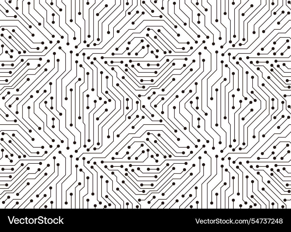 Circuit board texture background seamless pattern Circuit board texture background seamless pattern vector image