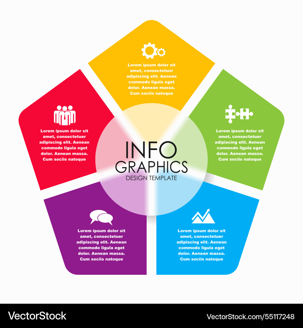 Infografische Designvorlage mit Platz Infografische Designvorlage mit Platz vektorbild