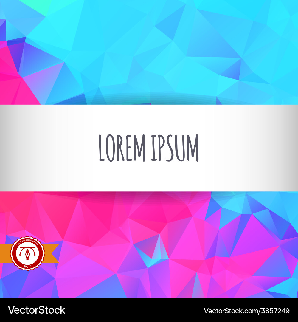 Abstract colorful triangles background vector image