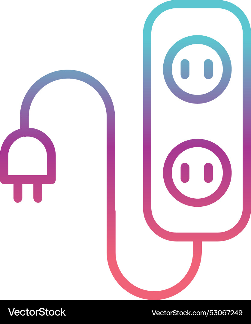 Extension line gradient design Vector Image