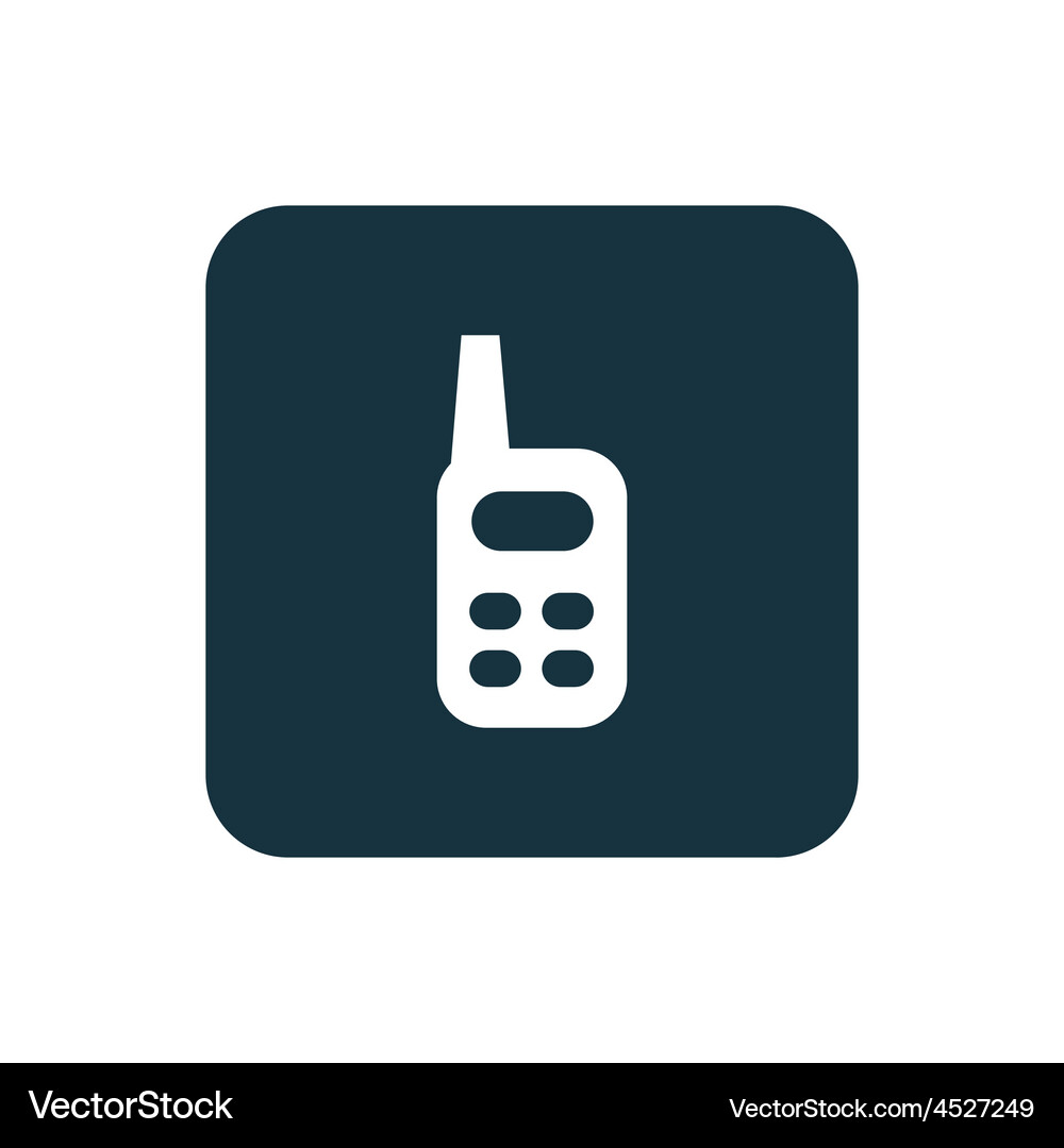 Radio icon rounded squares button Vector Image