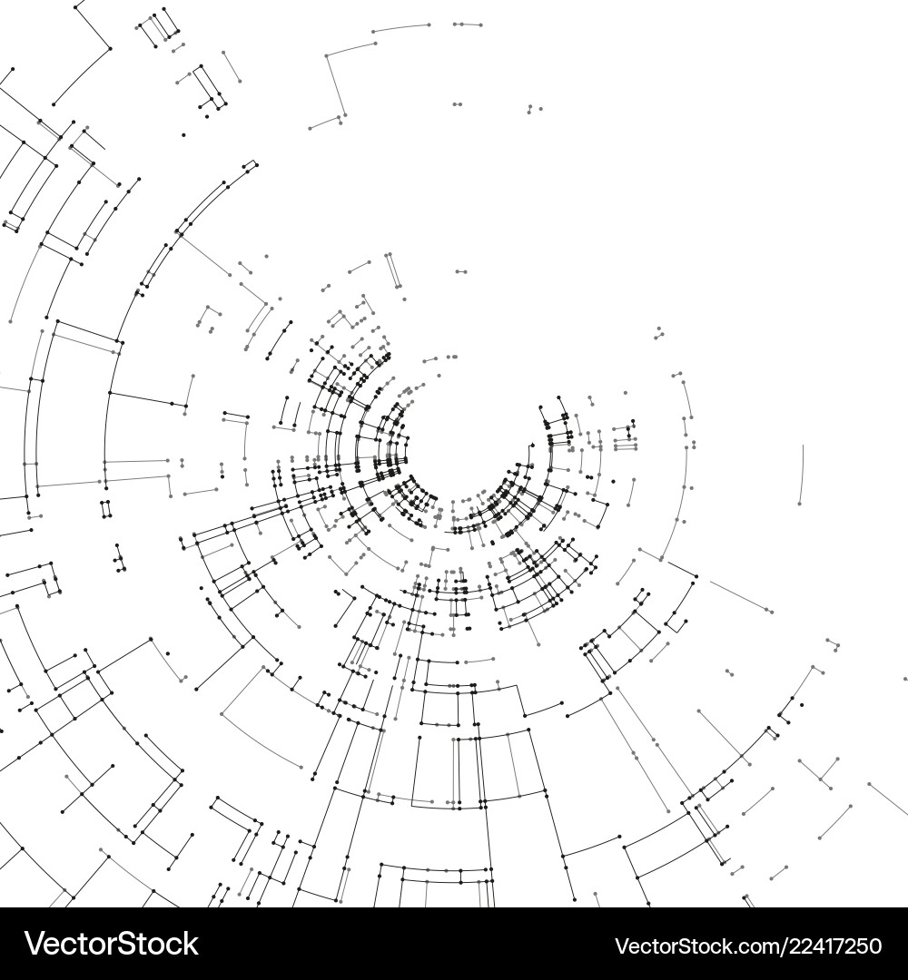 Connecting lines and dots on white background Connecting lines and dots on white background vector image