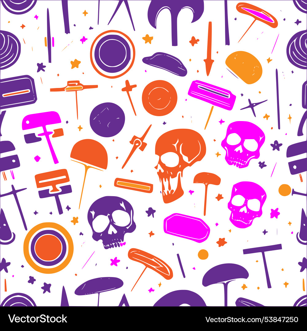 Graveyard abstract pattern seamless Graveyard abstract pattern seamless Vector Image