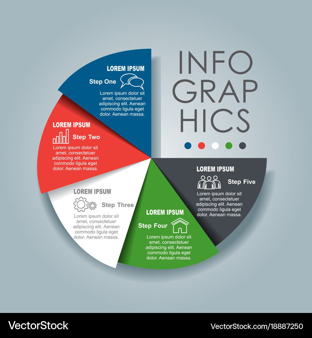 Infographic template can be used for workflow vector image