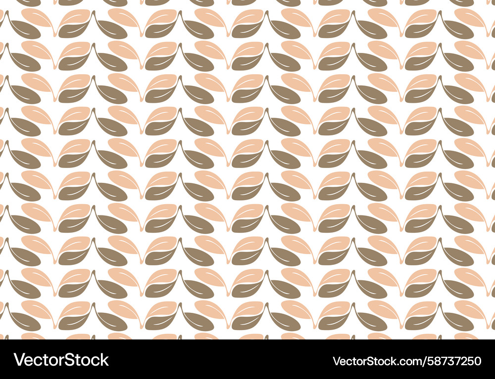Minimal leaf repeat pattern Vector Image