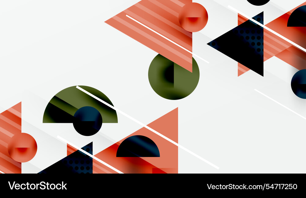 Sleek abstract background - layered triangles Vector Image