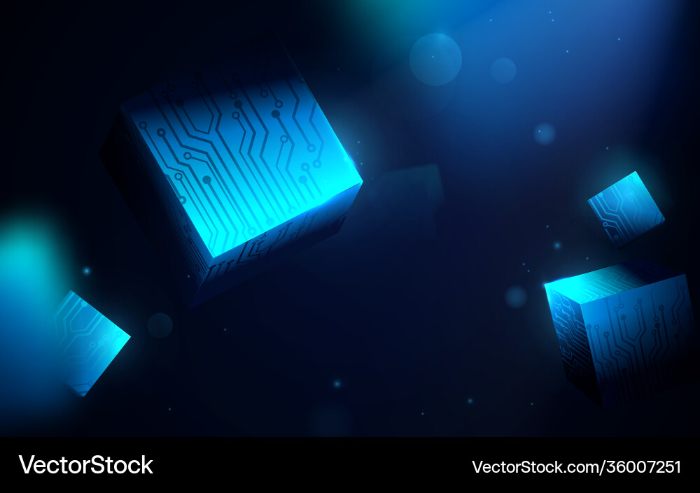Abstract 3d geometric and circuit board texture Abstract 3d geometric and circuit board texture vector image