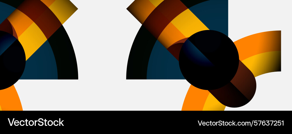 Abstract composition featuring overlapping Abstract composition featuring overlapping vector image