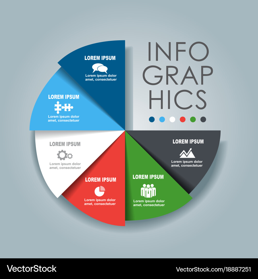 Infographic template can be used for workflow vector image