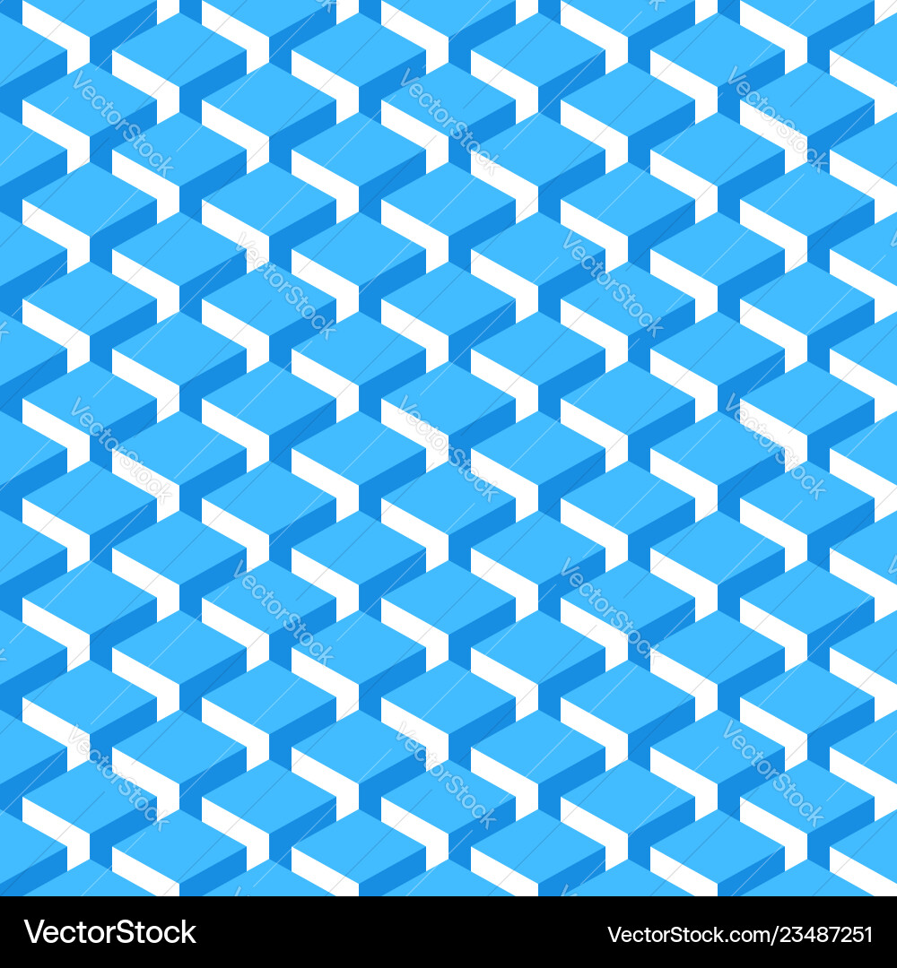 Seamless pattern with 3-d effect cubes Seamless pattern with 3-d effect cubes vector image