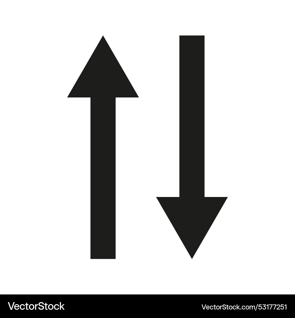 Sort icon arrows up down stock image Sort icon arrows up down stock image vector image