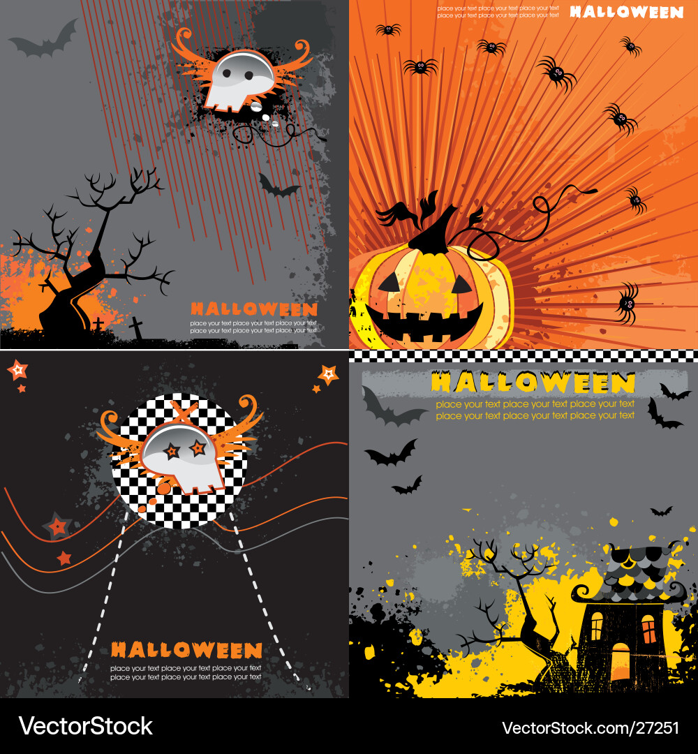 Spooky Halloween Collection Vector Image