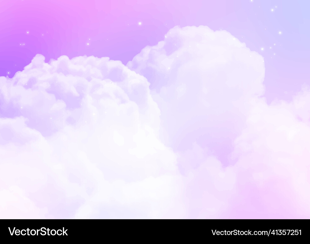 Sugar Cloudscape Background Vector Image