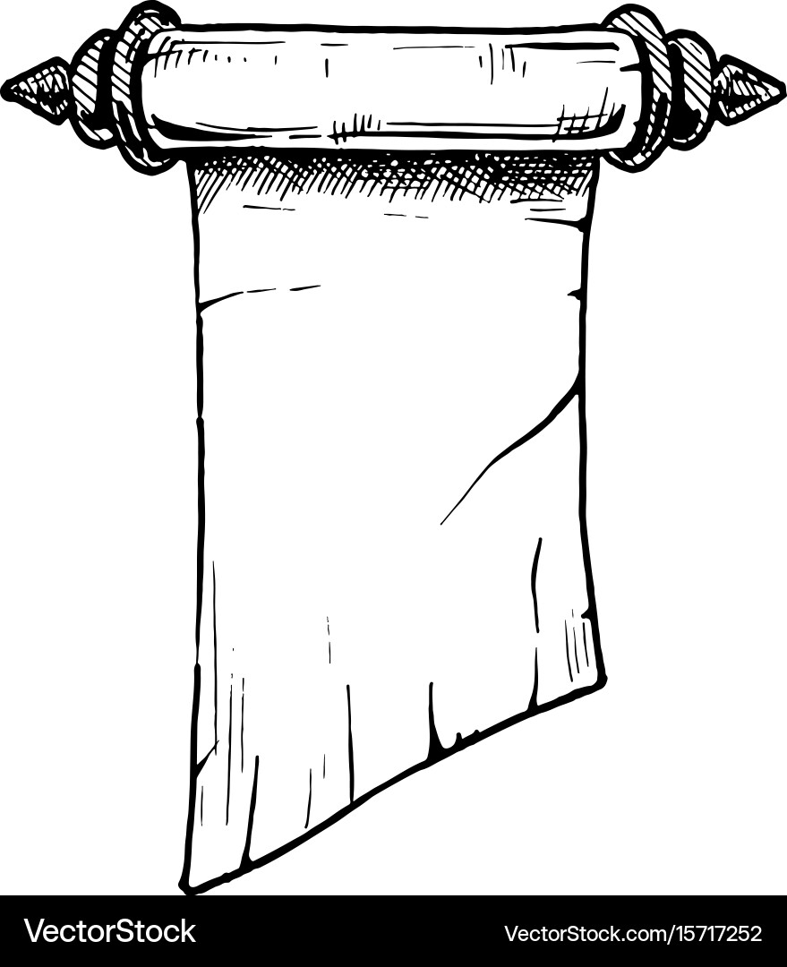 Antique Scroll Vector Image