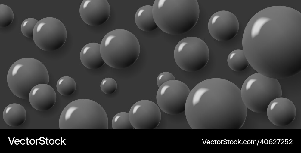 Black bubbles in space creating texture foam Black bubbles in space creating texture foam vector image