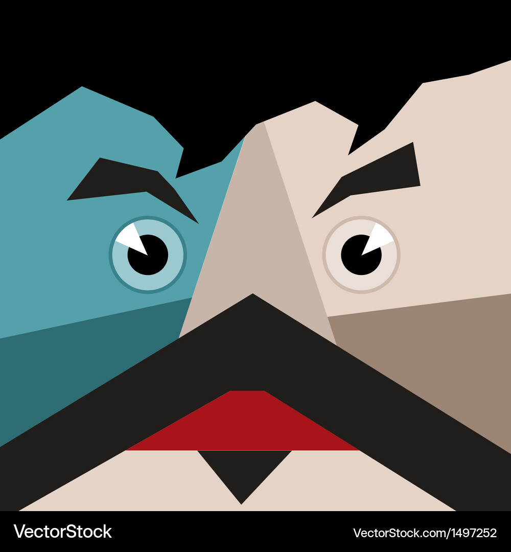 Face abstraction Vector Image