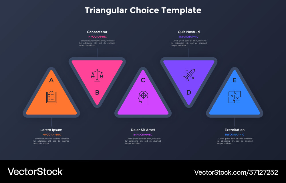 Modern infographic template vector image